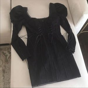 SOLD 🌸 Lace Up Dress 🖤